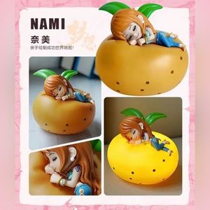 NEW One Piece Nami Night Light Figure Lamp Bedside LED Light Rechargeable